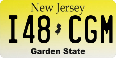 NJ license plate I48CGM