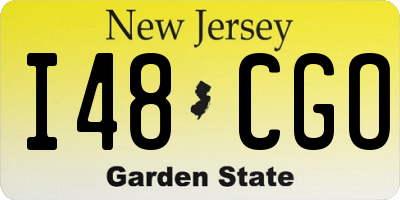 NJ license plate I48CGO