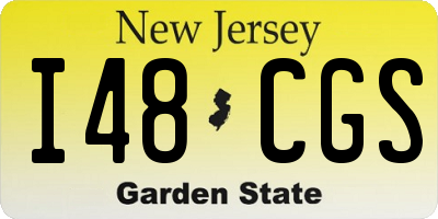 NJ license plate I48CGS