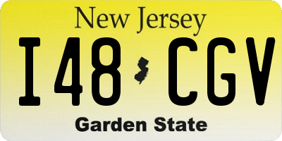 NJ license plate I48CGV
