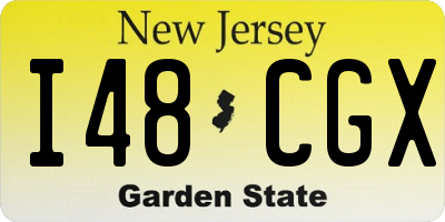 NJ license plate I48CGX