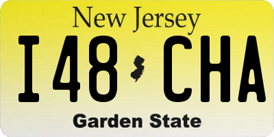 NJ license plate I48CHA