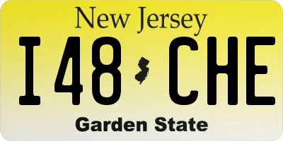 NJ license plate I48CHE