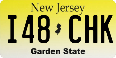 NJ license plate I48CHK