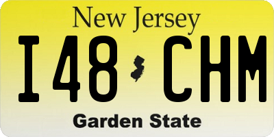 NJ license plate I48CHM