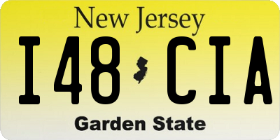 NJ license plate I48CIA
