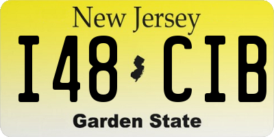 NJ license plate I48CIB