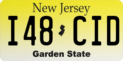 NJ license plate I48CID