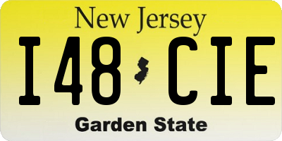 NJ license plate I48CIE