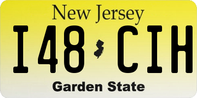 NJ license plate I48CIH