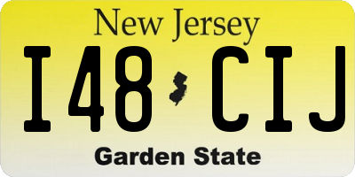 NJ license plate I48CIJ