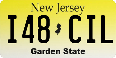 NJ license plate I48CIL