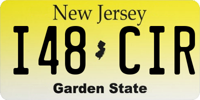 NJ license plate I48CIR