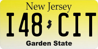 NJ license plate I48CIT