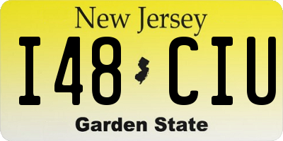 NJ license plate I48CIU