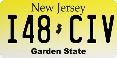 NJ license plate I48CIV