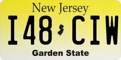 NJ license plate I48CIW