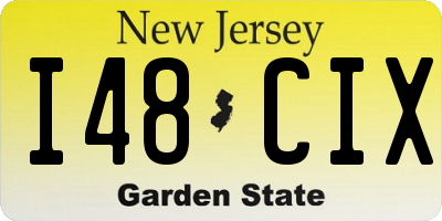 NJ license plate I48CIX