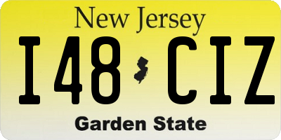 NJ license plate I48CIZ