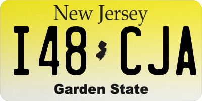 NJ license plate I48CJA