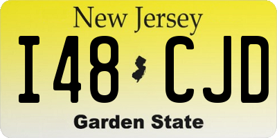 NJ license plate I48CJD