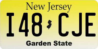 NJ license plate I48CJE