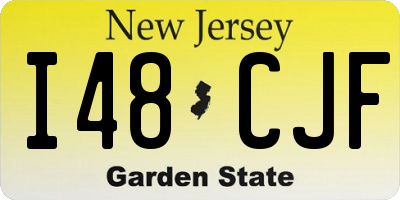 NJ license plate I48CJF