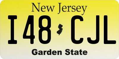 NJ license plate I48CJL