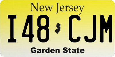 NJ license plate I48CJM