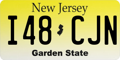 NJ license plate I48CJN