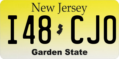 NJ license plate I48CJO