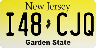 NJ license plate I48CJQ