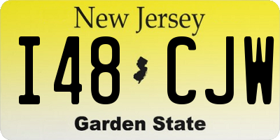 NJ license plate I48CJW