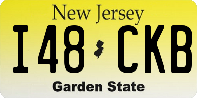 NJ license plate I48CKB
