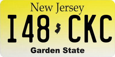 NJ license plate I48CKC