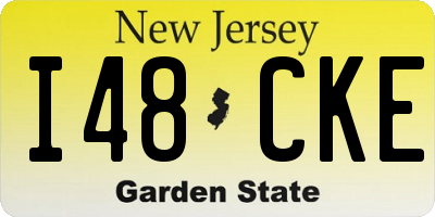 NJ license plate I48CKE
