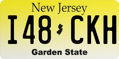 NJ license plate I48CKH