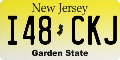 NJ license plate I48CKJ