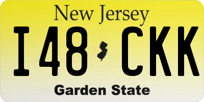 NJ license plate I48CKK