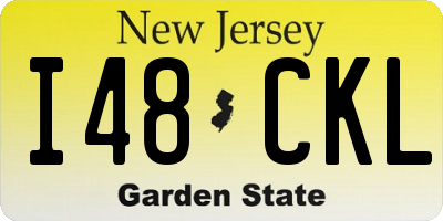 NJ license plate I48CKL