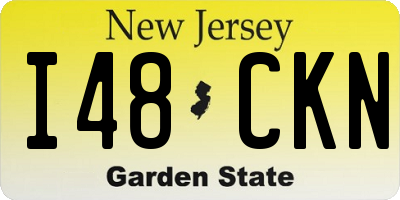 NJ license plate I48CKN
