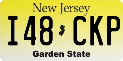 NJ license plate I48CKP