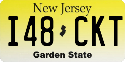 NJ license plate I48CKT