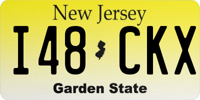 NJ license plate I48CKX