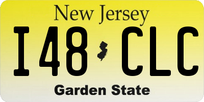 NJ license plate I48CLC