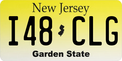 NJ license plate I48CLG