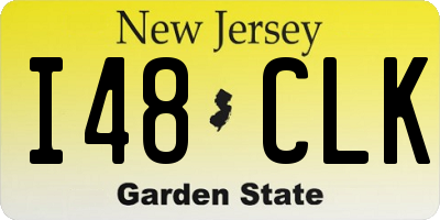 NJ license plate I48CLK