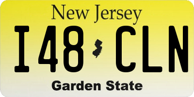 NJ license plate I48CLN