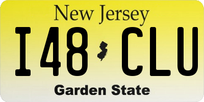NJ license plate I48CLU