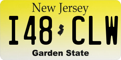 NJ license plate I48CLW